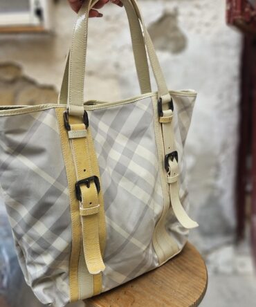 Borsa Burberry vintage check beige
