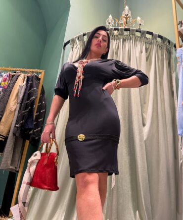 ✨ Just Cavalli – Abito Nero Eleganza Urban Chic
